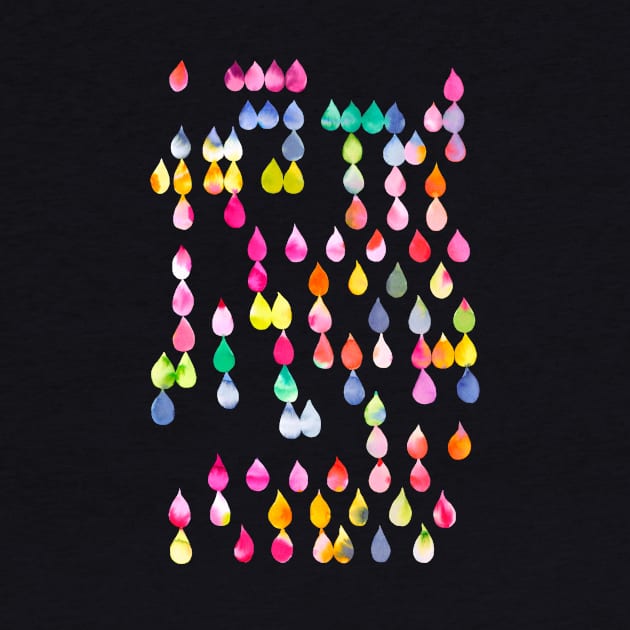 Colorful Rainbow Raindrops by ninoladesign